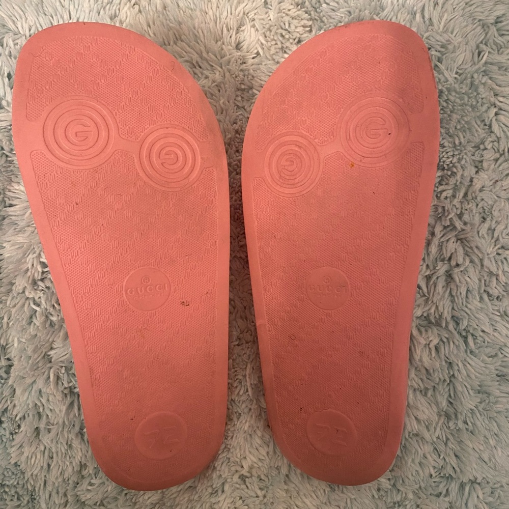 🌸AUTHENTIC Gucci GG Slide Rubber 'Pink' 🌸 - Picture 3 of 3